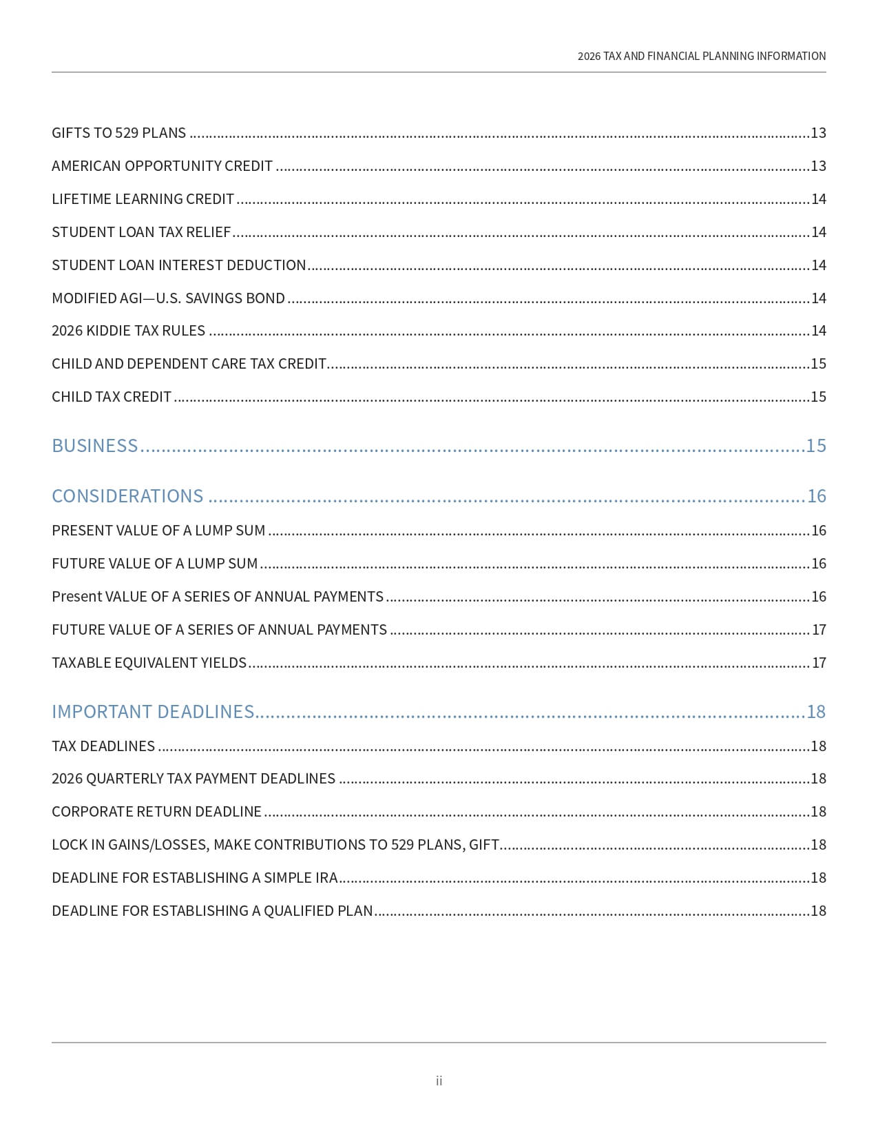 2026 US Tax and Financial Planning  Steele Wealth Management