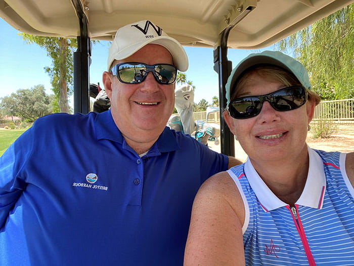 Golfing